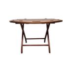 Vintage mahonie salontafel met dienblad, jaren 70, Ophalen of Verzenden