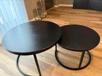 Tweedelig salontafel zwart, Huis en Inrichting, Zo goed als nieuw, Minder dan 50 cm, Rechthoekig, 50 tot 100 cm