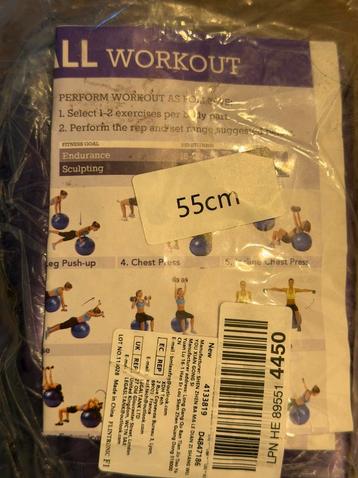 Fitnessbal - Workout Bal - 55cm beschikbaar voor biedingen