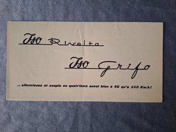 Brochure ISO Rivolta - ISO Grifo - Frans beschikbaar voor biedingen