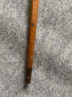 Antieke houten meetstok met koperen punt., Ophalen of Verzenden