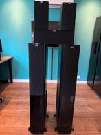 Jamo s608 en Jamo s60 + Onkyo TX-NR636, Ophalen, Zo goed als nieuw, 120 watt of meer, Front, Rear of Stereo speakers