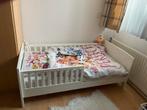 Wit peuterbed met matras 1.45 x 0.80cm, Kinderen en Baby's, Kinderkamer | Bedden, 70 tot 85 cm, Zo goed als nieuw, Matras, 140 tot 160 cm