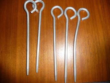 5 aluminium tentharingen. beschikbaar voor biedingen
