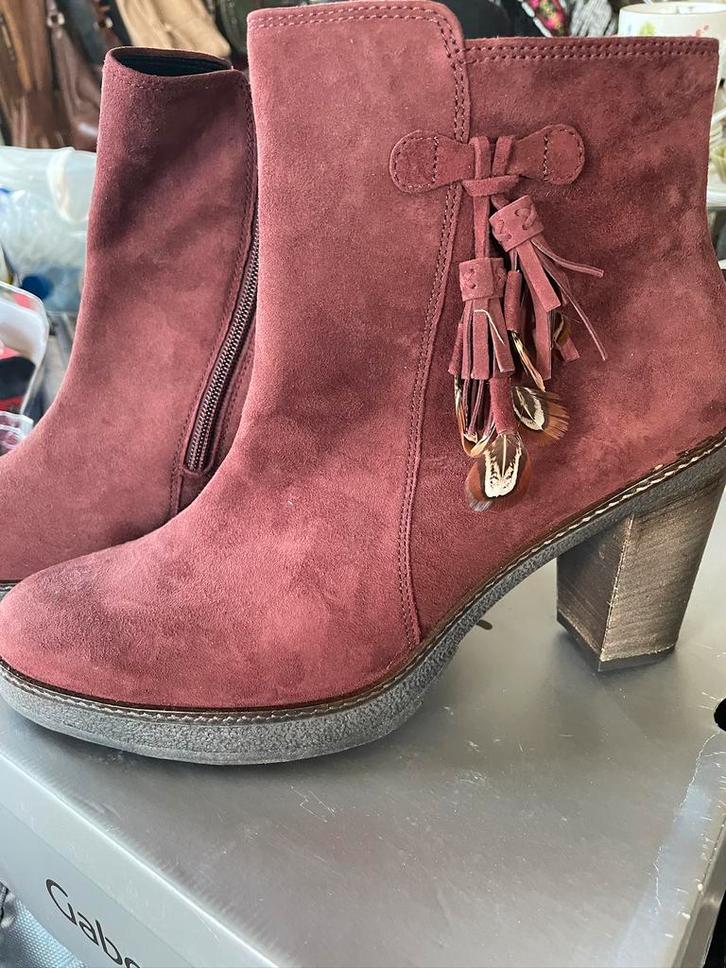 Nieuwe Wijnrode suede leren laarzen Gabor maat 42, Kleding | Dames, Schoenen, Nieuw, Lage of Enkellaarzen, Rood, Ophalen of Verzenden