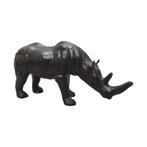 Grote vintage lederen neushoorn, Ophalen of Verzenden