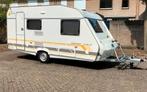 Delta Caravan -BJ2007- NIEUWSTAAT- 4 pers. Luifel, voortent, Caravans en Kamperen, Rondzit, 750 - 1000 kg, Particulier, Kachel