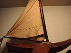 Antieke houten tjalk modelboot, 1933, Antiek en Kunst, Ophalen