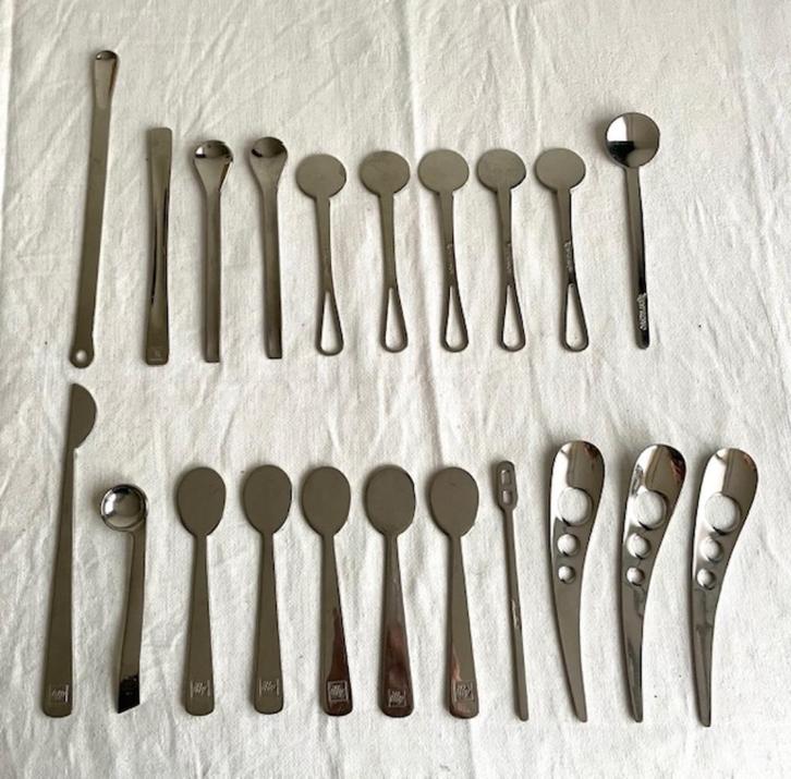 Nespresso  illy Melitta Peeze lepeltjes, Huis en Inrichting, Keuken | Bestek, Gebruikt, Los bestek, Rvs of Chroom, Vaatwasserbestendig