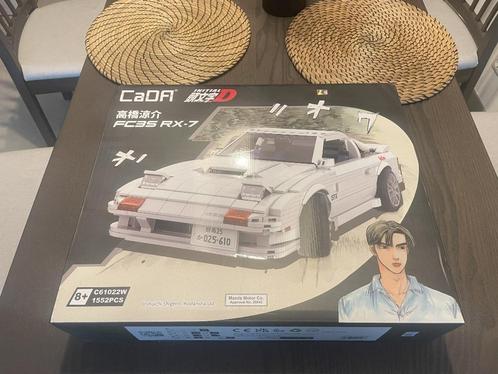 CaDA Initial D 1:12 Mazda RX-7 FC3S C61022W, Kinderen en Baby's, Speelgoed | Bouwstenen, Nieuw, Overige merken, Ophalen of Verzenden