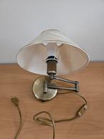 Vintage Wandlamp met Scharnierarm, Ophalen of Verzenden, Gebruikt, Metaal, Vintage