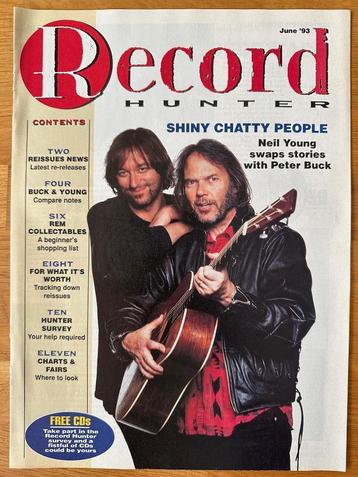 Muziekmagazine Record Hunter juni 1993 (o.a. Neil Young) beschikbaar voor biedingen