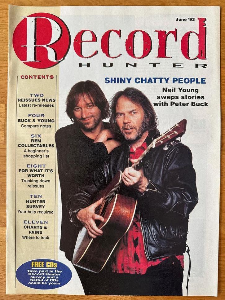 Muziekmagazine Record Hunter juni 1993 (o.a. Neil Young), Boeken, Muziek, Zo goed als nieuw, Artiest, Ophalen