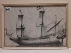 PRENT, SCHEEPSPRENT, Ophalen, Gebruikt, Zeilboot, Kaart, Foto of Prent