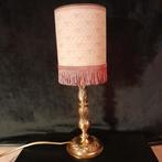 Uniek schemerlampje vintage boudoir stijl roze goud franje, Huis en Inrichting, Romantisch, Nieuw, Ophalen of Verzenden, Stof