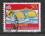 Indonesie 1970 Wereldtentoonstelling Osaka, Postzegels en Munten, Zuidoost-Azië, Verzenden, Gestempeld