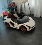 Electrische kinderauto Lamborghini Sian Wit Lamborgini, Kinderen en Baby's, Ophalen, Zo goed als nieuw