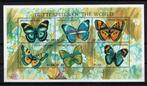 grenada 1997 pf blok vlinders insecten butterflies, Ophalen of Verzenden, Postfris, Dier of Natuur