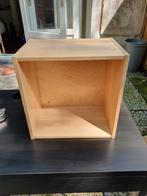 Wooden shelf box, Huis en Inrichting, Slaapkamer | Nachtkastjes, Minder dan 45 cm, Zo goed als nieuw, Minder dan 55 cm, Hout