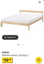 Ikea bed framw NEIDEN, Huis en Inrichting, Wit, Tweepersoons, Zo goed als nieuw, Hout