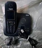 Zwarte Siemens Gigaset draadloze telefoon+nieuwe kop+draad., Ophalen of Verzenden