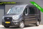 Ford Transit 350 2.0 TDCI L3H2 DC-5P, XENON, 2X SCHUIFDEUR,, Stof, Euro 6, 4 cilinders, Bedrijf