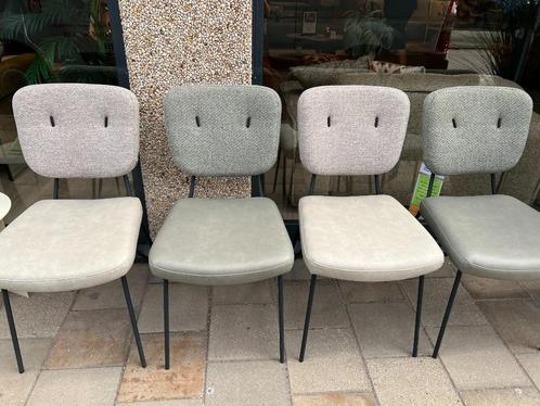 Xooon eetkamerstoelen June, Huis en Inrichting, Stoelen, Zo goed als nieuw, Vier, Metaal, Stof, Overige kleuren, Ophalen