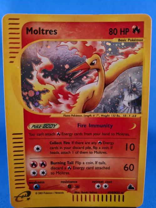 Moltres H20/H32 - Skyridge, Hobby en Vrije tijd, Verzamelkaartspellen | Pokémon, Gebruikt, Losse kaart, Verzenden
