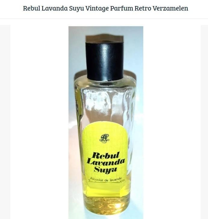 Rebul Lavanda Suyu Vintage Parfum Retro Verzamelen, Ophalen of Verzenden, Gebruikt
