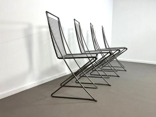 Kreuzschwinger stoelen ,Till Behrens,voor  Schlubach, 1983, Huis en Inrichting, Stoelen, Gebruikt, Ophalen