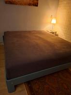 Auping Auronde 180x200 lichtblauw met plankjes – €375, Huis en Inrichting, Slaapkamer | Matrassen en Bedbodems, Ophalen, 90 cm