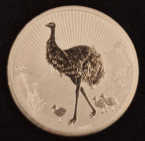 2 oz Emu Next Generation Zilver Munt 2024, Postzegels en Munten, Edelmetalen en Baren, Zilver, Ophalen of Verzenden