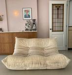 Vintage Togo 2 seater sofa beige velvet Ligne Roset., Huis en Inrichting, Ophalen, Gebruikt, Vintage, Tweepersoons