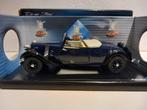 Citroen 11AV Traction convertible blue 1938 Solido 1:18 KRD, Hobby en Vrije tijd, Modelauto's | 1:18, Solido, Ophalen of Verzenden