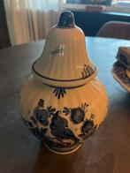 Delfts Blauw Vaasje met Deksel, Antiek en Kunst, Antiek | Keramiek en Aardewerk, Ophalen of Verzenden