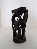 Afrikaans houtsnijwerk – “Ujamaa” familiebeeld (22 cm), Antiek en Kunst, Kunst | Beelden en Houtsnijwerken, Ophalen of Verzenden