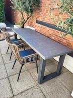 Tuintafel en 2 stoelen LIFE Outdoor, Tuin en Terras, Tuinsets en Loungesets, 4 zitplaatsen, Aluminium, Ophalen of Verzenden, Zo goed als nieuw