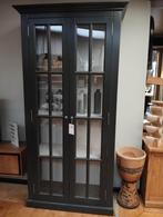 Antracietgrijze vitrinekast - Nieuwstaat, 100 tot 150 cm, 200 cm of meer, Ophalen of Verzenden, Zo goed als nieuw