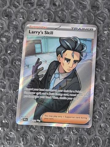 Full Art Trainer Larry's Skill 139/131 Prismatic Evolutions beschikbaar voor biedingen