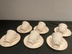 Wedgwood Queens Ware 6 kop en schotels., Huis en Inrichting, Keuken | Servies, Gebruikt, Ophalen of Verzenden, Wedgwood, Kop(pen) en/of Schotel(s)