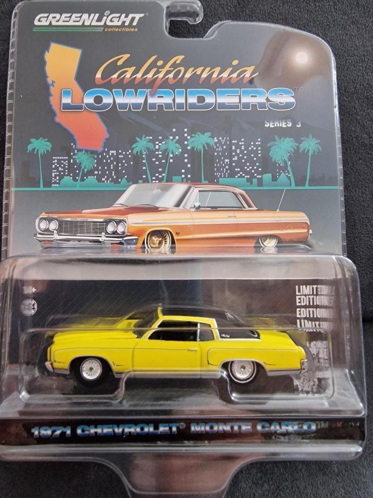 Chevrolet Monte Carlo "Lowrider" Greenlight 1:64, Hobby en Vrije tijd, Modelauto's | Overige schalen, Nieuw, Auto, Ophalen of Verzenden
