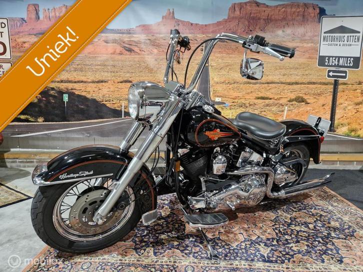 OLDSTYLE Harley Davidson Heritage 1340 EVO FLSTC, Motoren, Motoren | Harley-Davidson, Bedrijf, Chopper, meer dan 35 kW