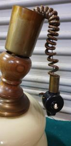 hanglamp retro gele kap, Huis en Inrichting, Lampen | Hanglampen, Ophalen of Verzenden, 'T Olde Gre-j, Info@toldegrej.nl, Endepoelstraat 20f Didam