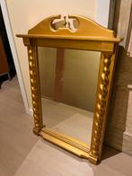 Grote gouden spiegel met sierlijke lijst, Antiek en Kunst, Antiek | Spiegels, Ophalen, Rechthoekig, 100 tot 150 cm, 150 tot 200 cm