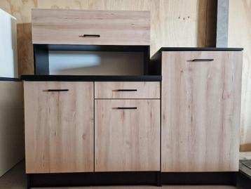 Keuken 160 cm bruin zwart nieuw topproduct goedkoop nieuw beschikbaar voor biedingen