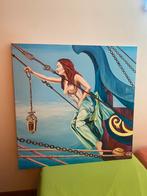 Sybila Baumann schilderij - Vrouw bij Schip, Antiek en Kunst, Ophalen