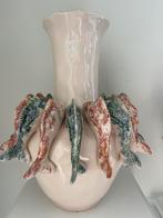 Vaas met vissen keramiek, Huis en Inrichting, Ophalen, Overige kleuren, Aardewerk of Porselein, Nieuw