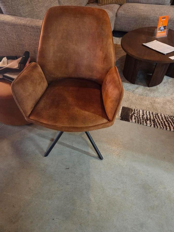 6 DraaistoelenYvonne in de stof  Adore Gold !, Huis en Inrichting, Stoelen, Nieuw, Stof, Ophalen