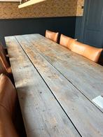 Landelijke grote eettafel 350x95cm Franse vloerdelen, Gebruikt, 200 cm of meer, Vijf personen of meer, Rechthoekig