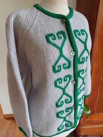 Wollen Vest - 40 42 handmade folklore oktoberfest Noors beschikbaar voor biedingen
